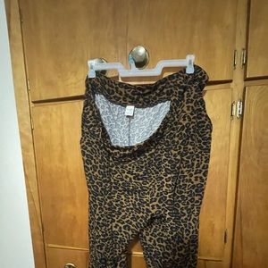 Women cheetah pants